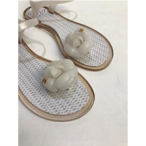 Authentic Chanel Camellia Sandals - Picture 4 of 8